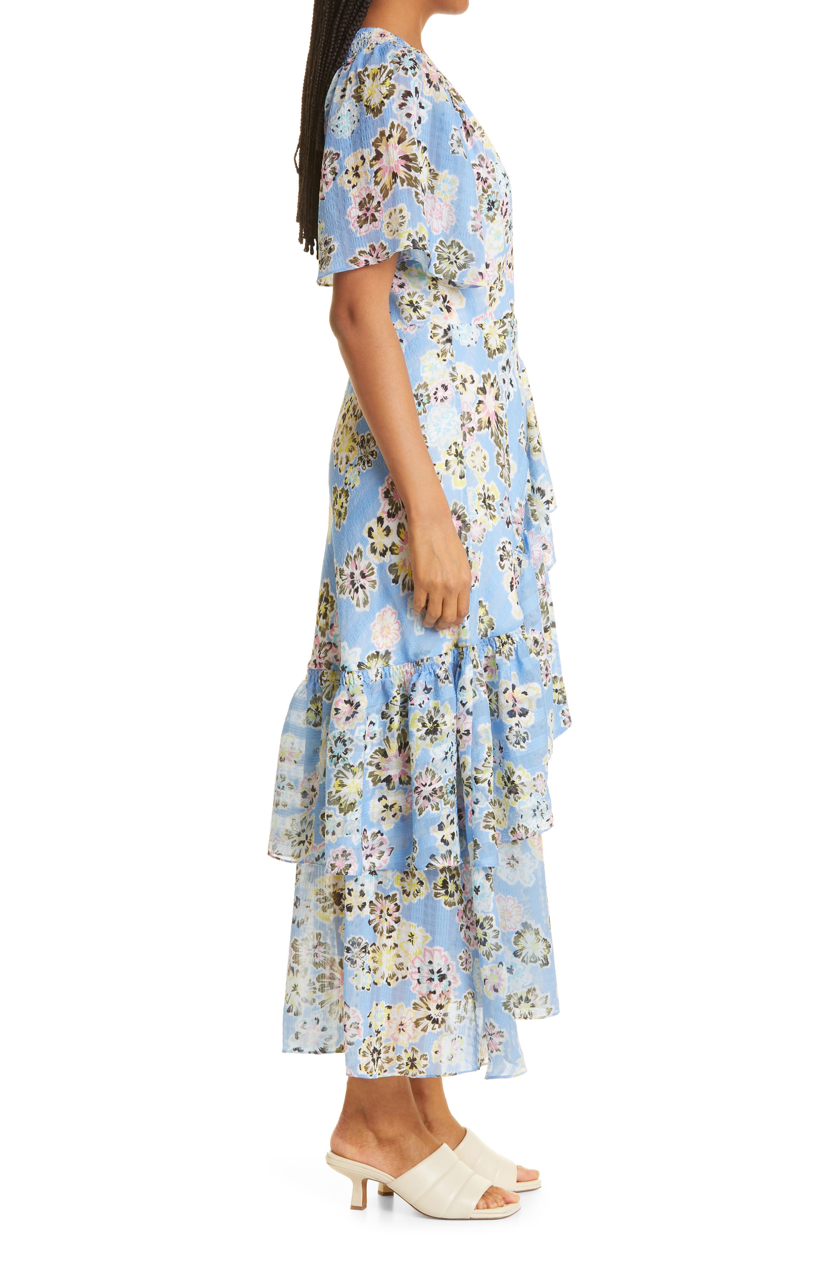 Tanya Taylor Brittany Floral Wrap Dress ...